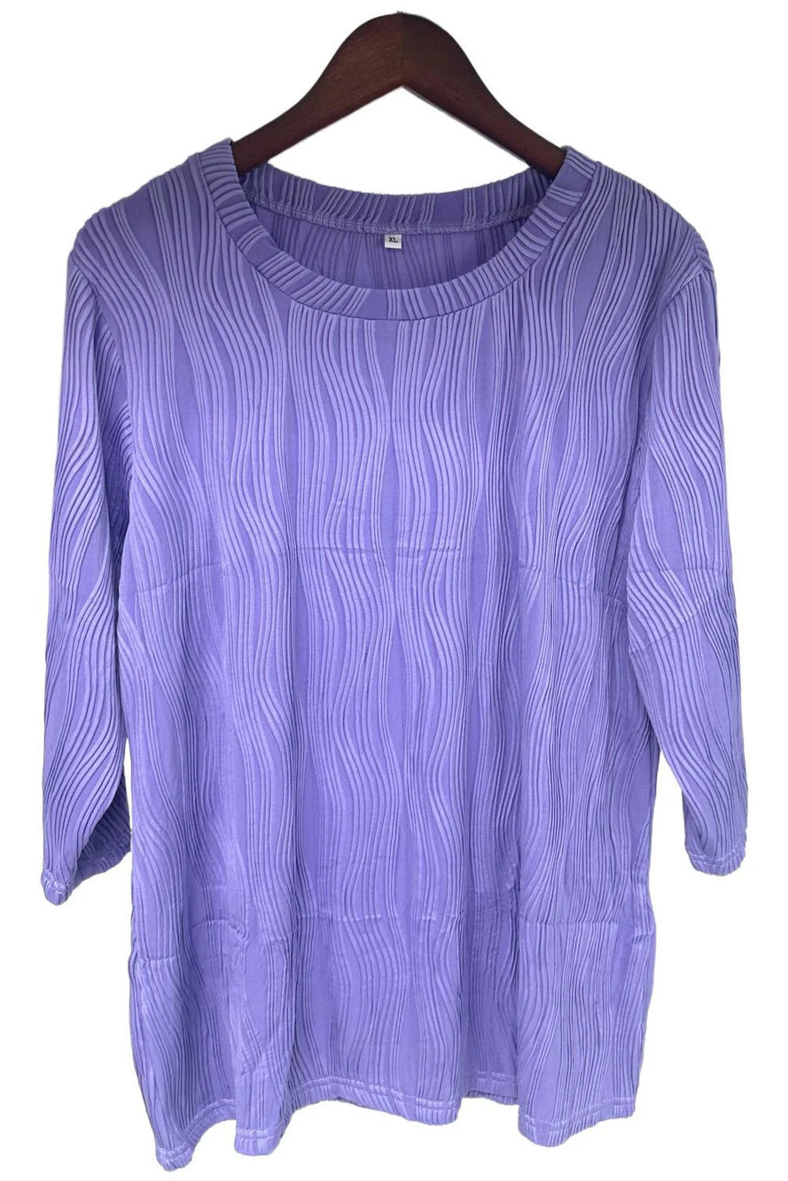 Jome Design Women's 3/4 Sleeve Top Purple - Regular